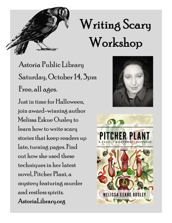 Astoria Library Writing Scary Workshop Poster